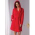 Плюшевый короткий халат Key Red