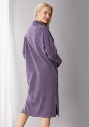 Теплое трикотажное платье Key Lavender