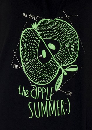 Трикотажное платье "Яблочный Джус"