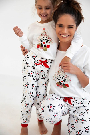 Хлопковая новогодняя пижама со штанами Sensis